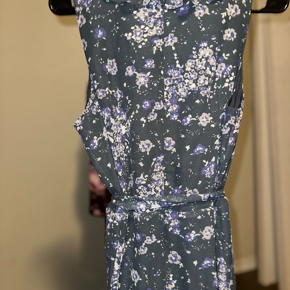 LOFT Outlet Petite Floral Sleeveless Ruffle Jumpsuit (10P) - Picture 8 of 8